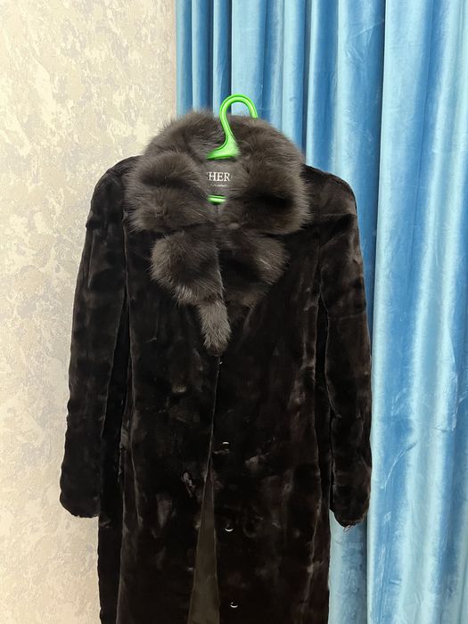 Норк шуба бу сатылады. Собль жағамен стрижный шуба