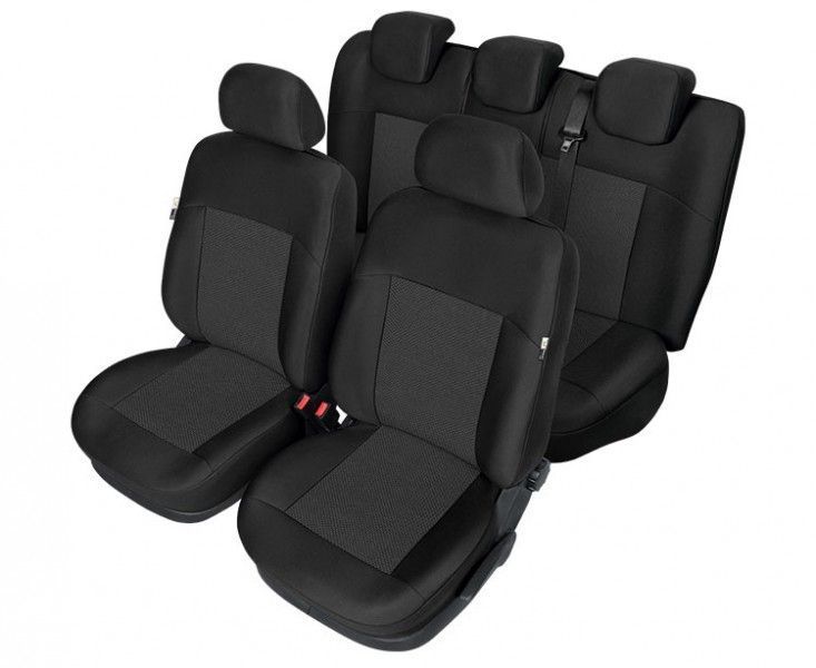 Set huse scaune auto Kegel Tailor Made pentru Ford Focus 2 2004-2011, Ford Focus 3 2011-, set huse fata + spate - Huse Dedicate