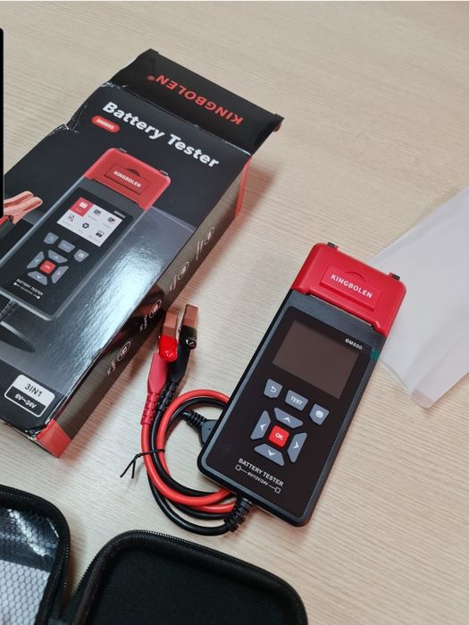 Tester baterie auto, moto KINGBOLEN BM800 ecran color, imprimanta NOU