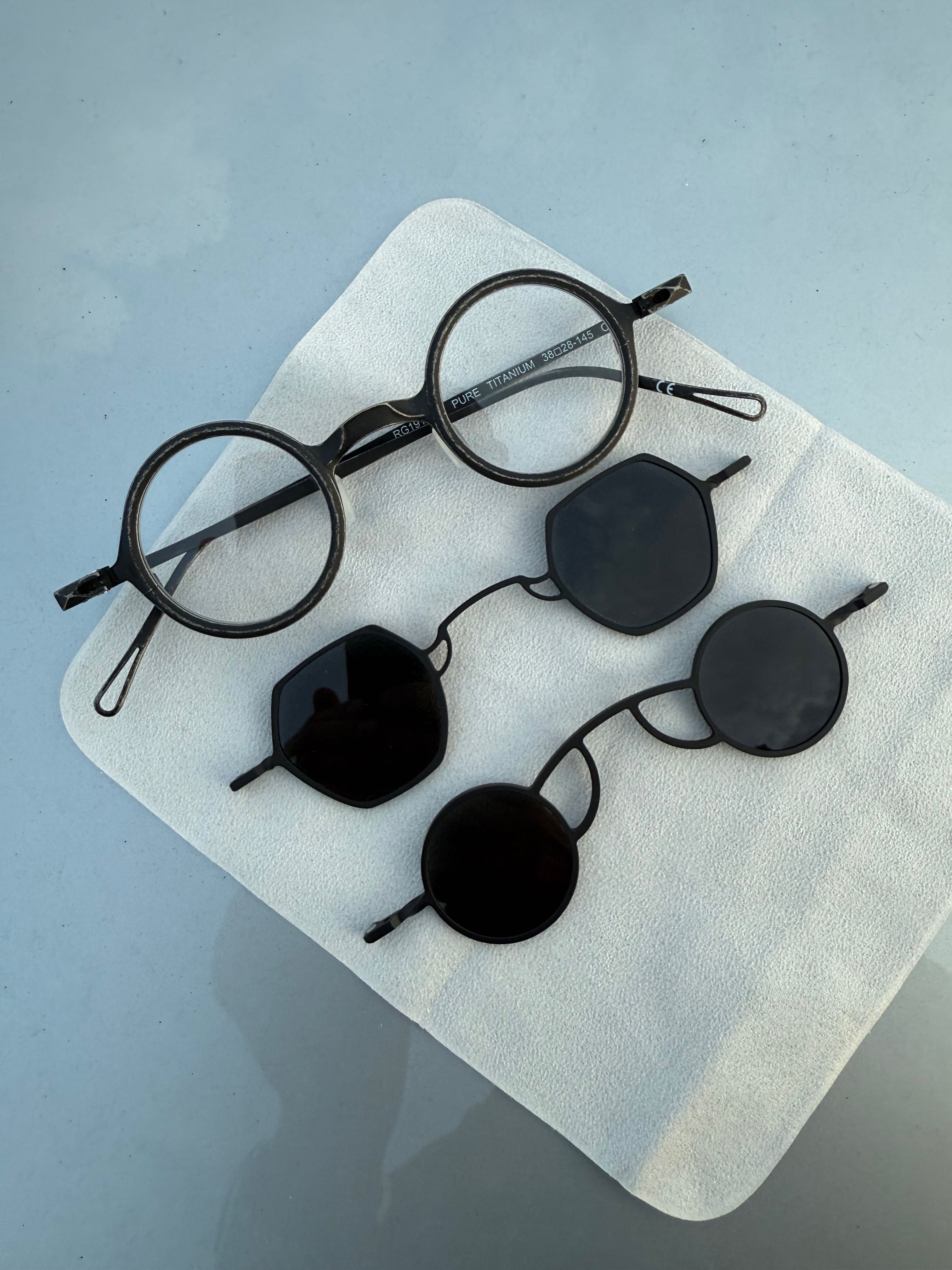 Ochelari Vedere Soare Rotund Clip Magnet