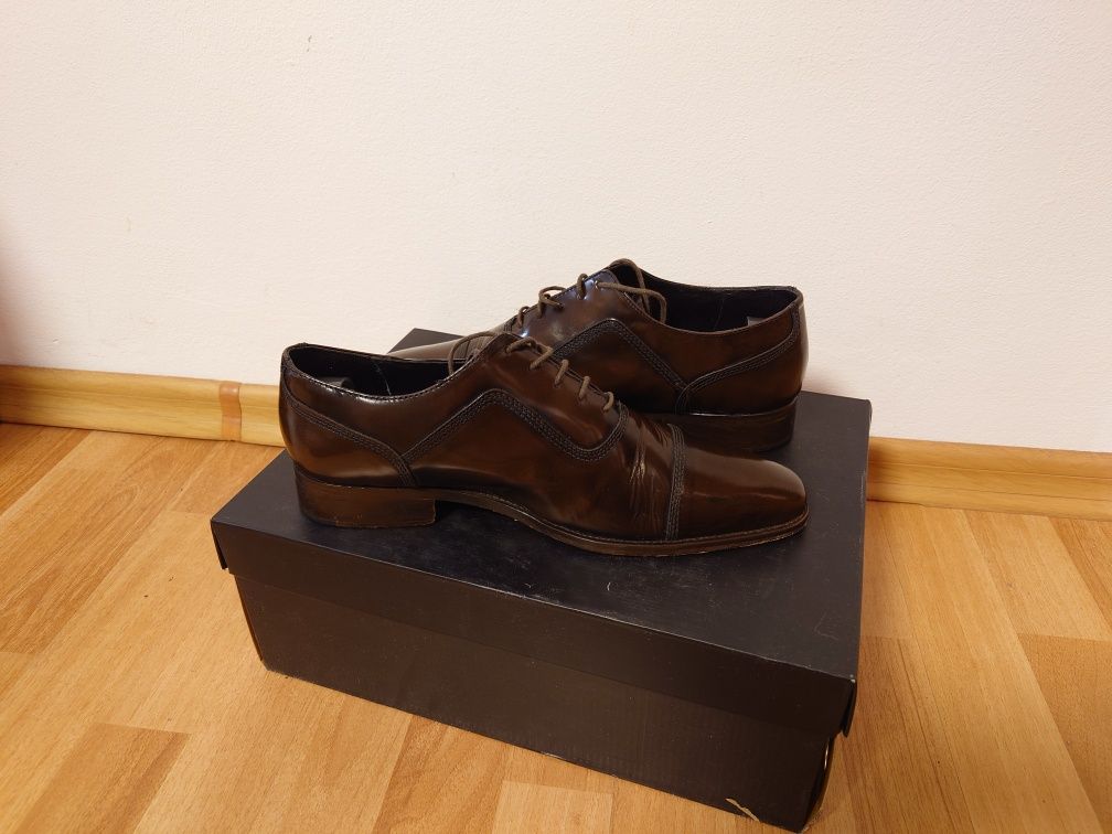 Pantofi eleganti, piele, maro, 40 - 41