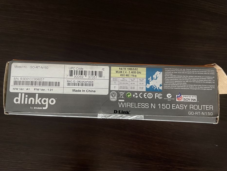 Router Wireless D-Link GO-RT-N150 Wireless N 150Mbps 2.4 GHz