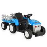 ТОП ЦЕНА!НОВО!Акумулаторен трактор с ремарке Dallas BLUE с 12V батерия