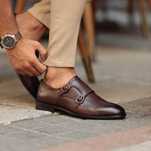 Pantofi monk 42 premium ASOS NOI piele naturala moale
