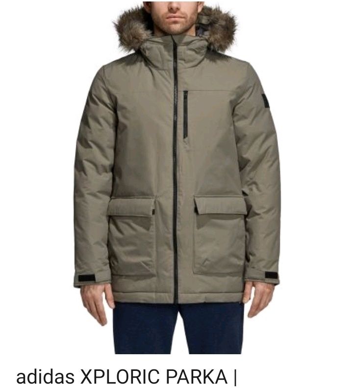 Adidas мужская зимняя куртка размер M