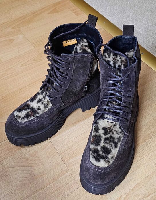 Ghete piele cu blanita masura 36