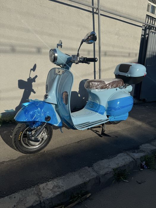 Scuter Electric 3000w Classic Retro Blue