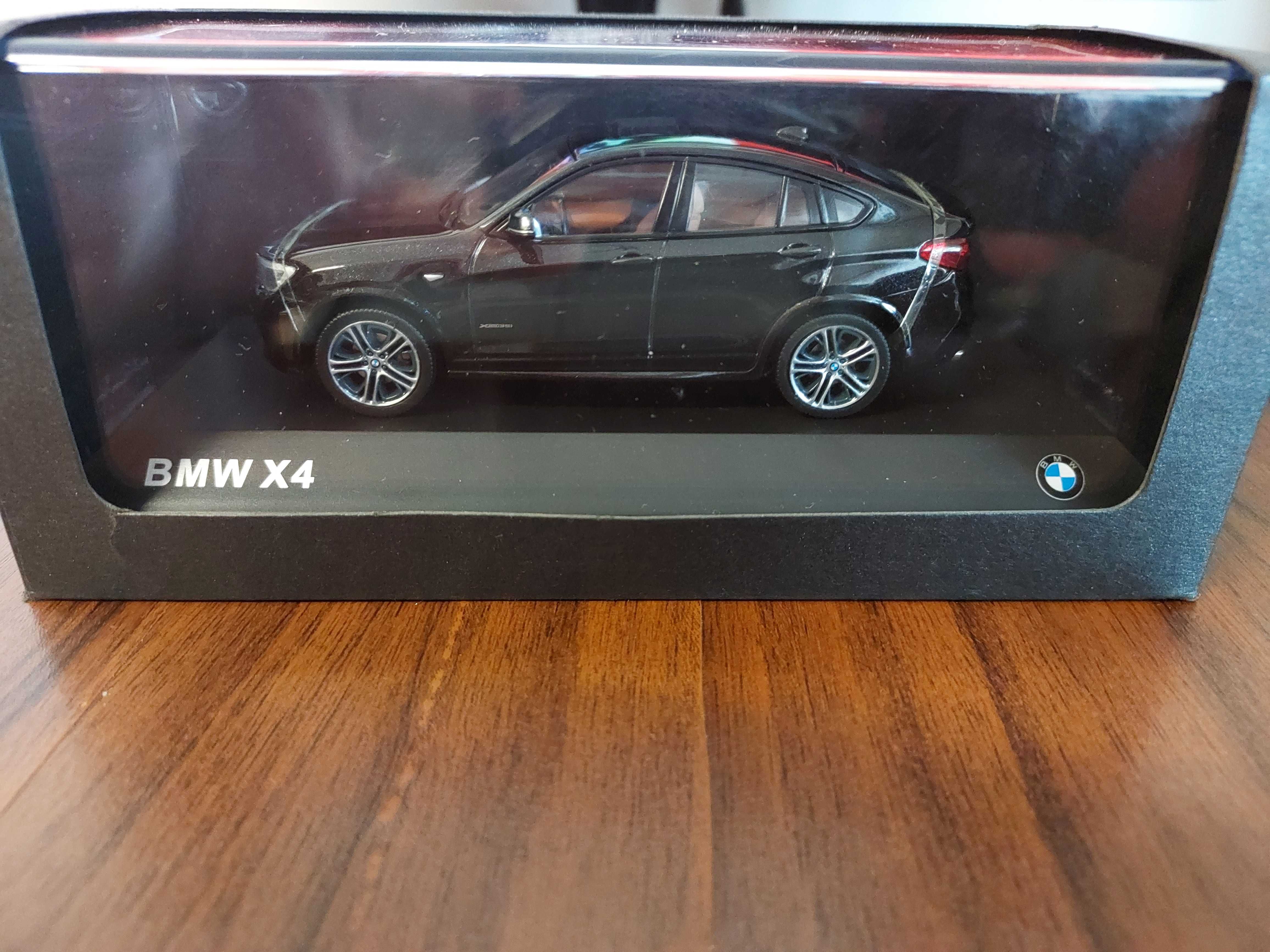 Macheta BMW X4 F26 2014 negru met.. - Herpa, 1/43, noua, dealer edit.
