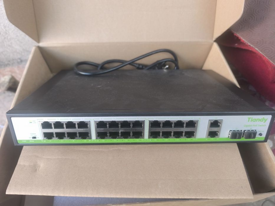 PoE Сетевой коммутатор 24 портовый Tiandy TC-P3S028 Spec:G/2422/AT/280