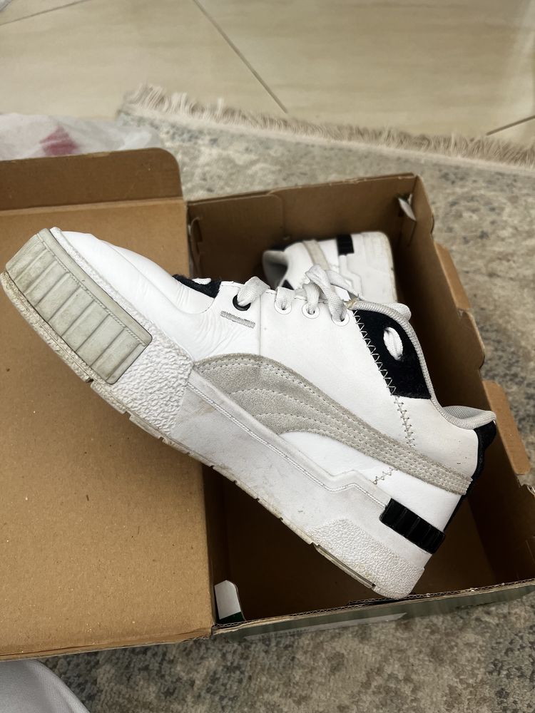 Adidasi puma 35 albi talpa inalta