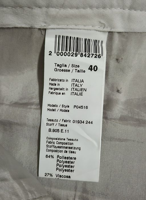 Pantaloni de lux Peserico, Handmade Tailored, Made in Italy, Damă - 40