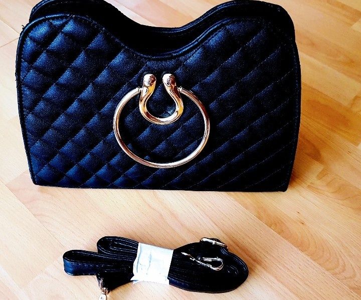 Geanta damă import Italia, accesorii metalice aurii, curea detasabila