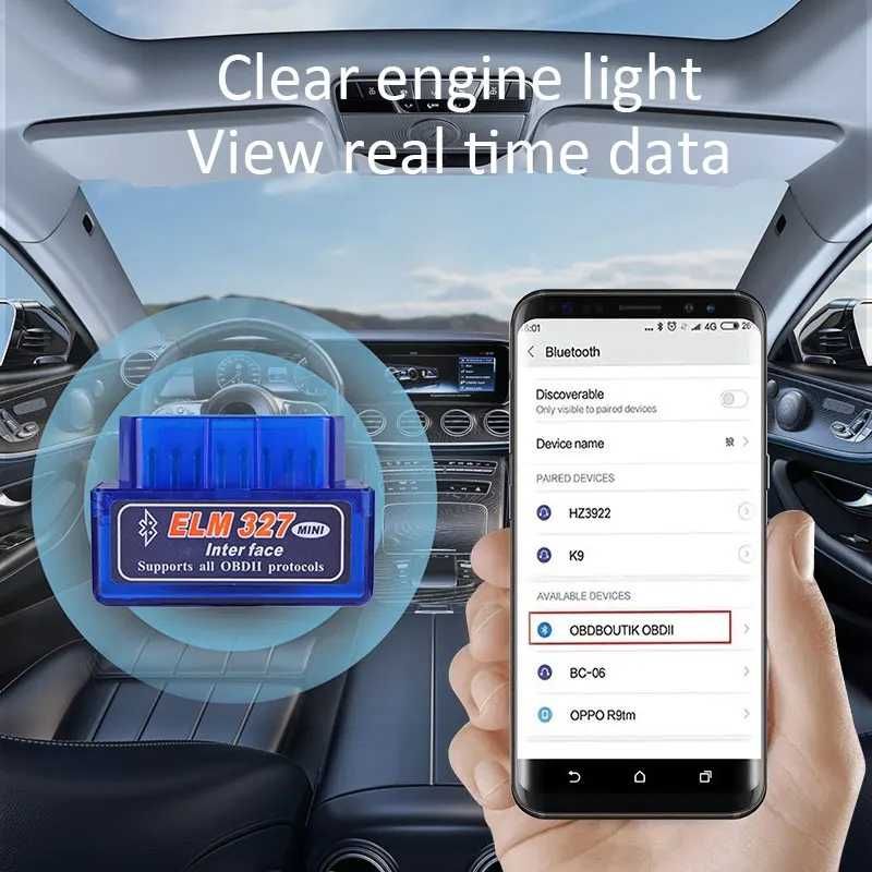 Diagnoza auto Bluetooth / Detector auto erori OBD ELM327