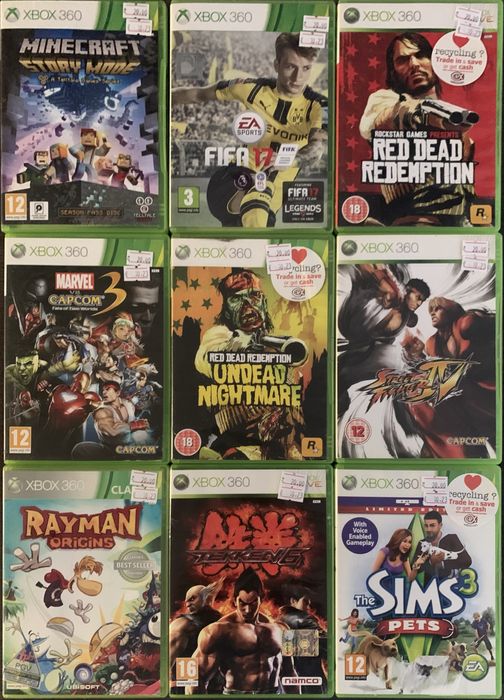 Xbox 360 игри, Xbox 360 Fifa 17, Red dead, Rayman, Tekken