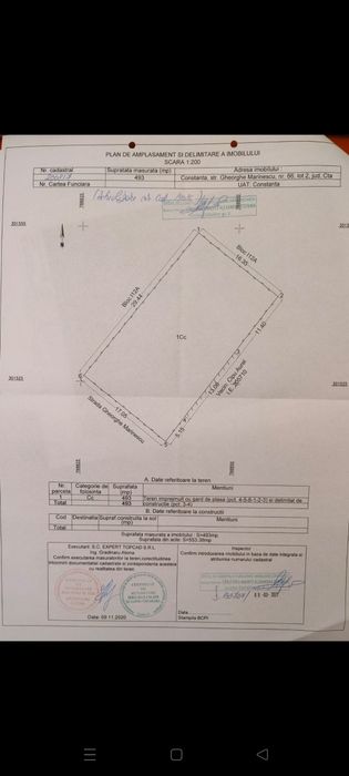 Teren Liber  Zona Anda in  Municipiul Constanta,