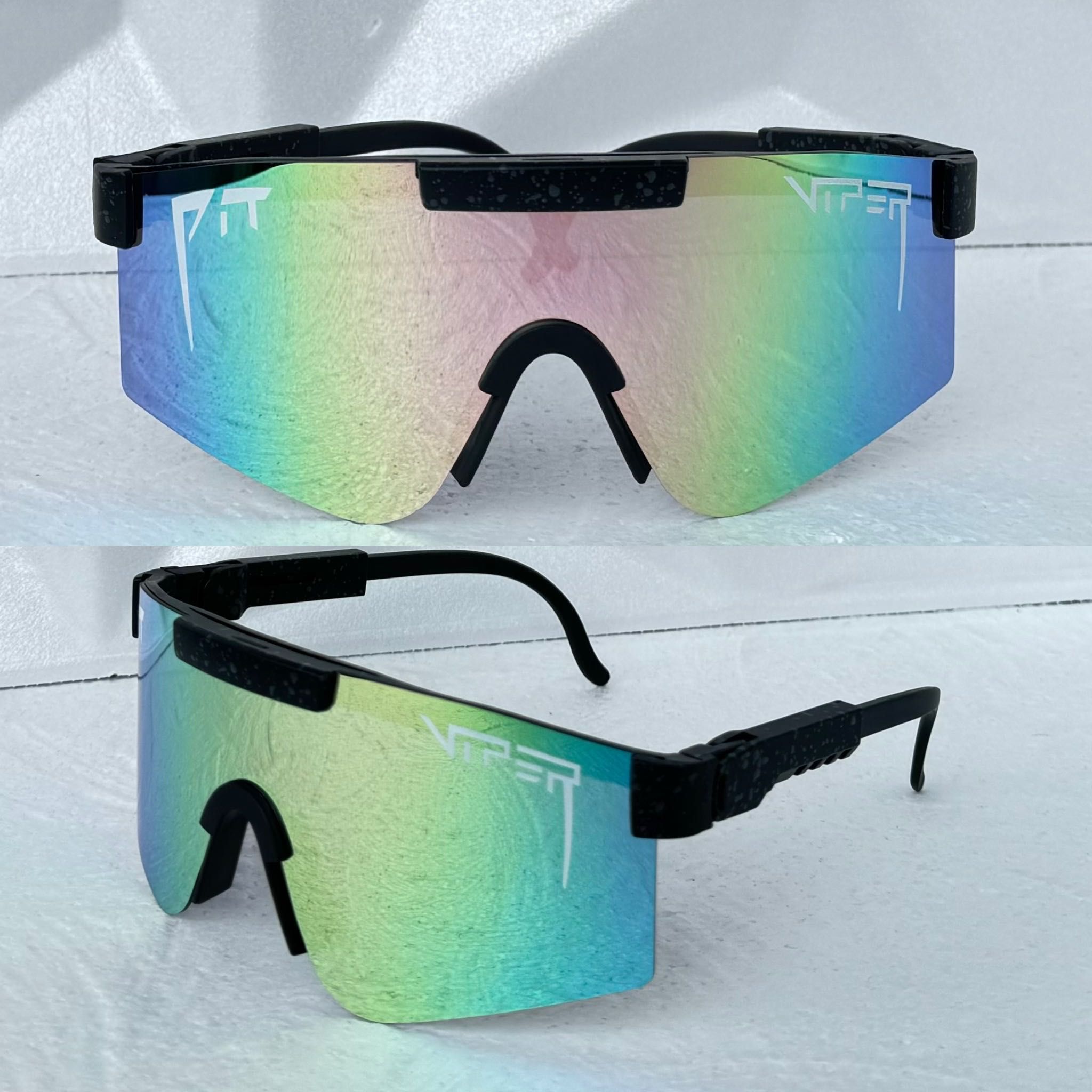 Pit Viper cu polarizare masca ochelari de soare barbat sport