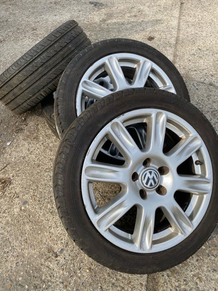 jante vw skoda audi seat 5x112 cauciucuri 225/45 r17 noi