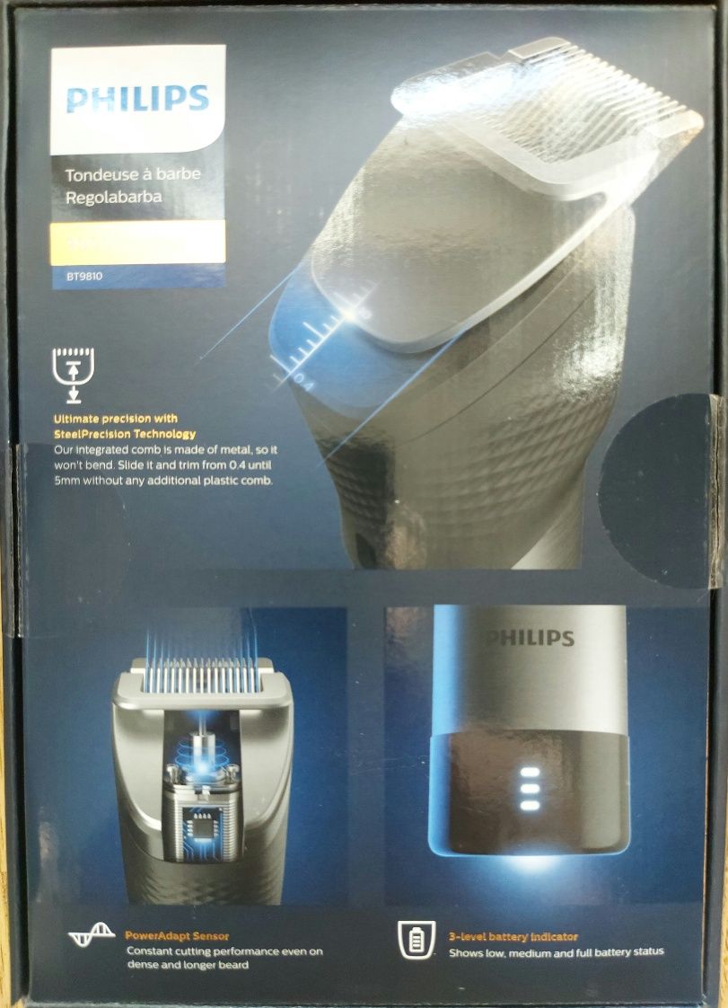 Trimmer barba Philips Prestige BT9810/15 NOU