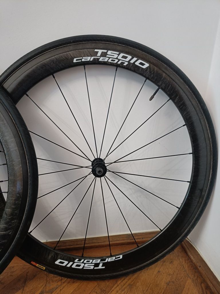 Set roti bicicleta Zefiro T5010 Carbon Tubular 28"