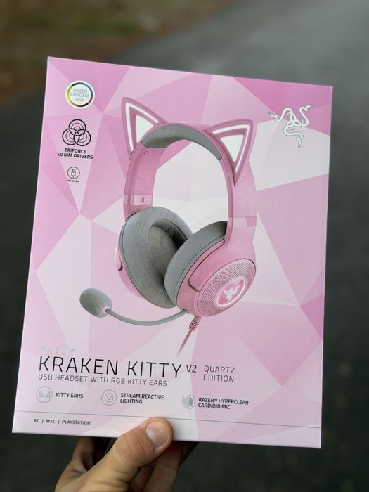 Casti Razer Kraken Kitty V2 - Noi