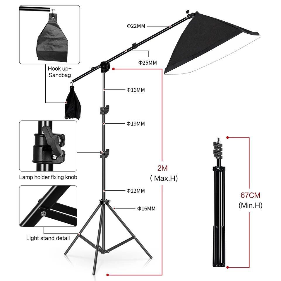 Kit Lumini Studio SoftBox Foto Video Profesional