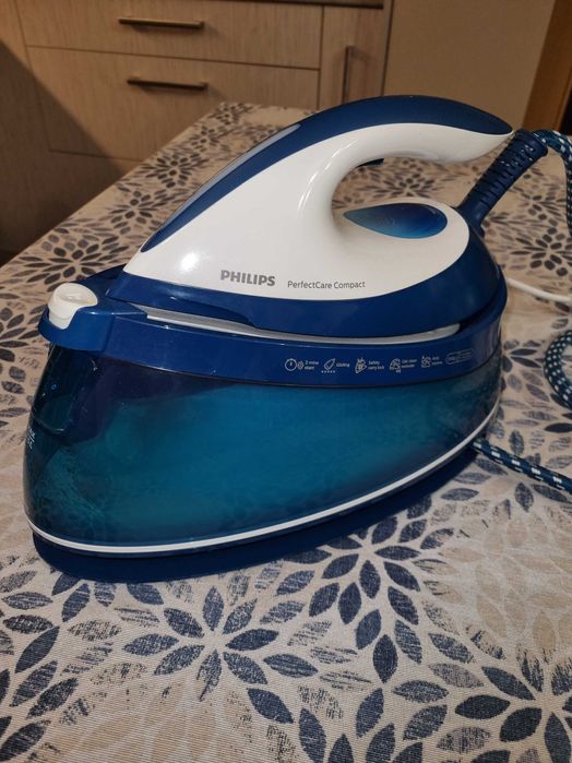 Парна станция Philips - GC7844/20, 2400W, 120 g/min, синя