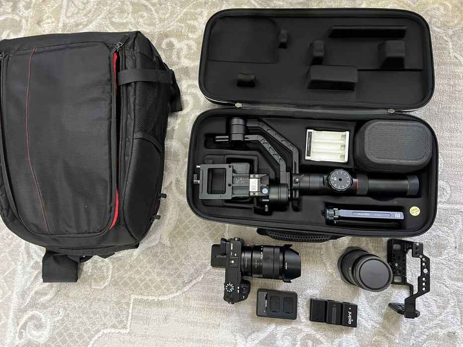 Sony a6400 + zhiyun + 2 обьектива