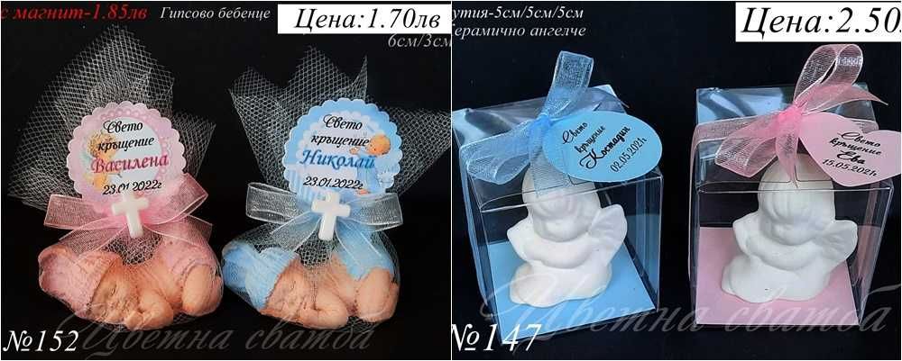 Подаръчета за кръщене, Подаръци за гости за кръщене
