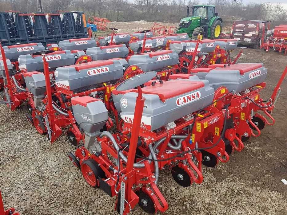 Semanatoare prasitoare CANSA 6 randuri 2 buncare plastic