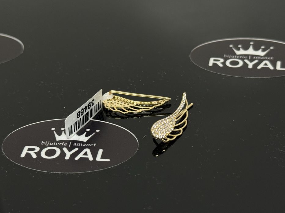 Bijuteria ROYAL : Cercei AUR 14K NOU / 2.48 GR
