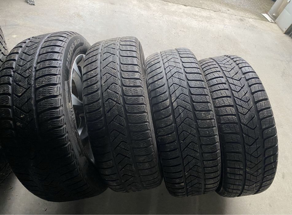 Jante aliaj R17 5x112 cu anvelope M+S 215 55 17