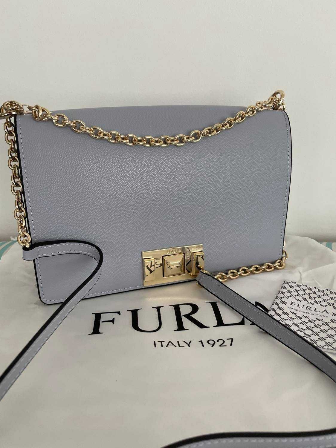 Furla Mimi ЕСТЕСТВЕНА кожа среден рaзмер 24 см.-6 цвята 289 лв