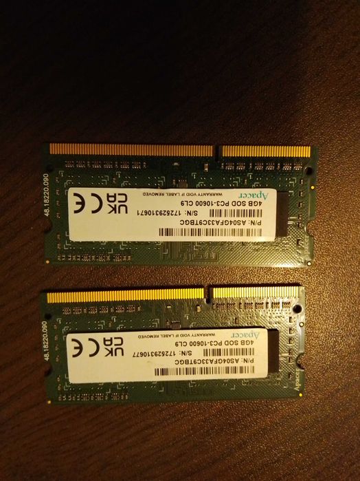 Памет за лаптоп 2*4GB DDR3 1333MHz