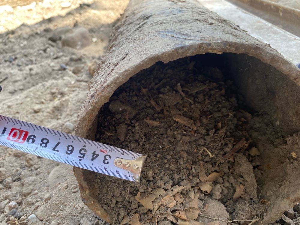 Temir truba 220diametr uzunligi 7.5metr.