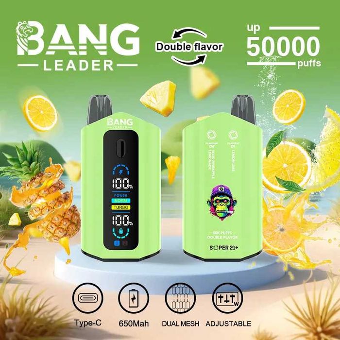 Vape Bang Leader 50000 Puffs 2 Arome Reîncărcabil Model 2025