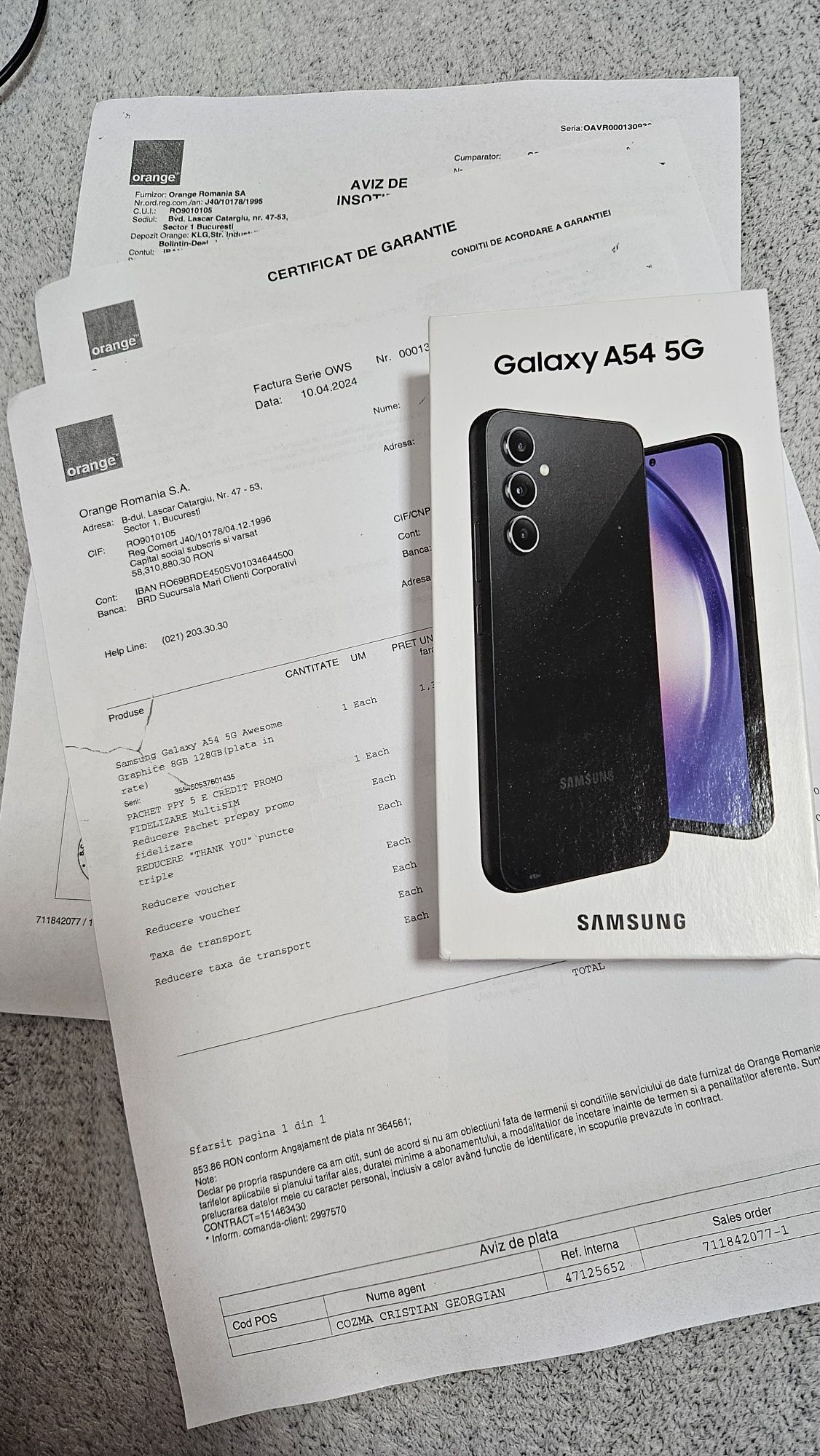 Samsung a 54 sigilat