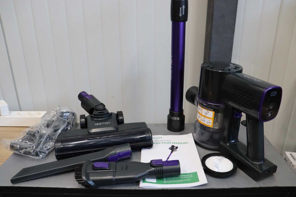 Безжична прахосмукачка Vactidy V8 Pro, тъчдиск дисплей, ANIMAL, Led