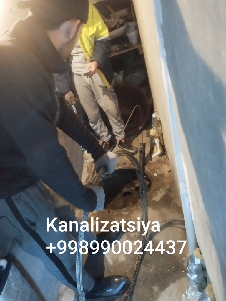 kanalizatsiya tozalash xizmati 24/7 santexnik