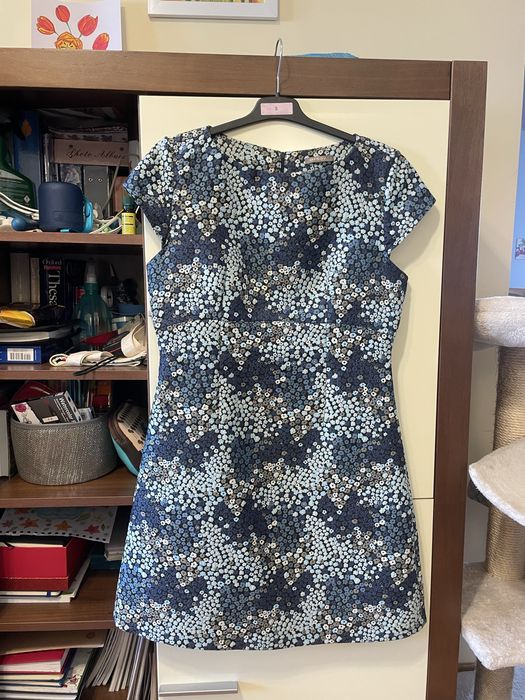 Rochie mini Orsay cu floricele albastre