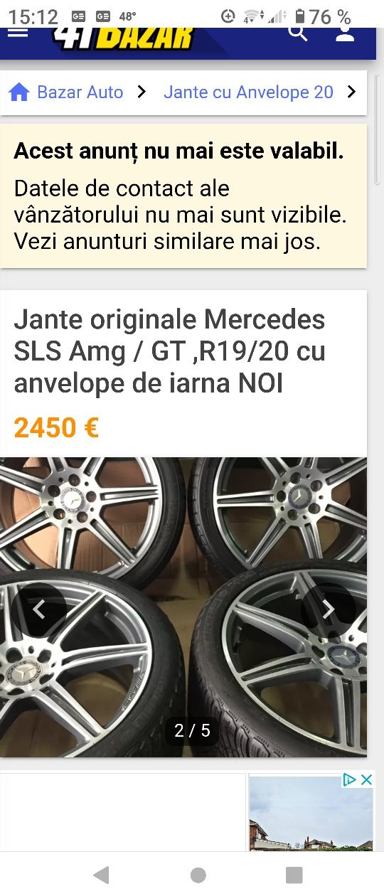 Jante Mercedes AMG 18