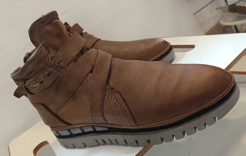 Ghete jodhpur 40 40.5 de lux zipper AS 98 piele naturala moale camel