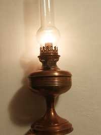 Lampa veche bronz cu petrol