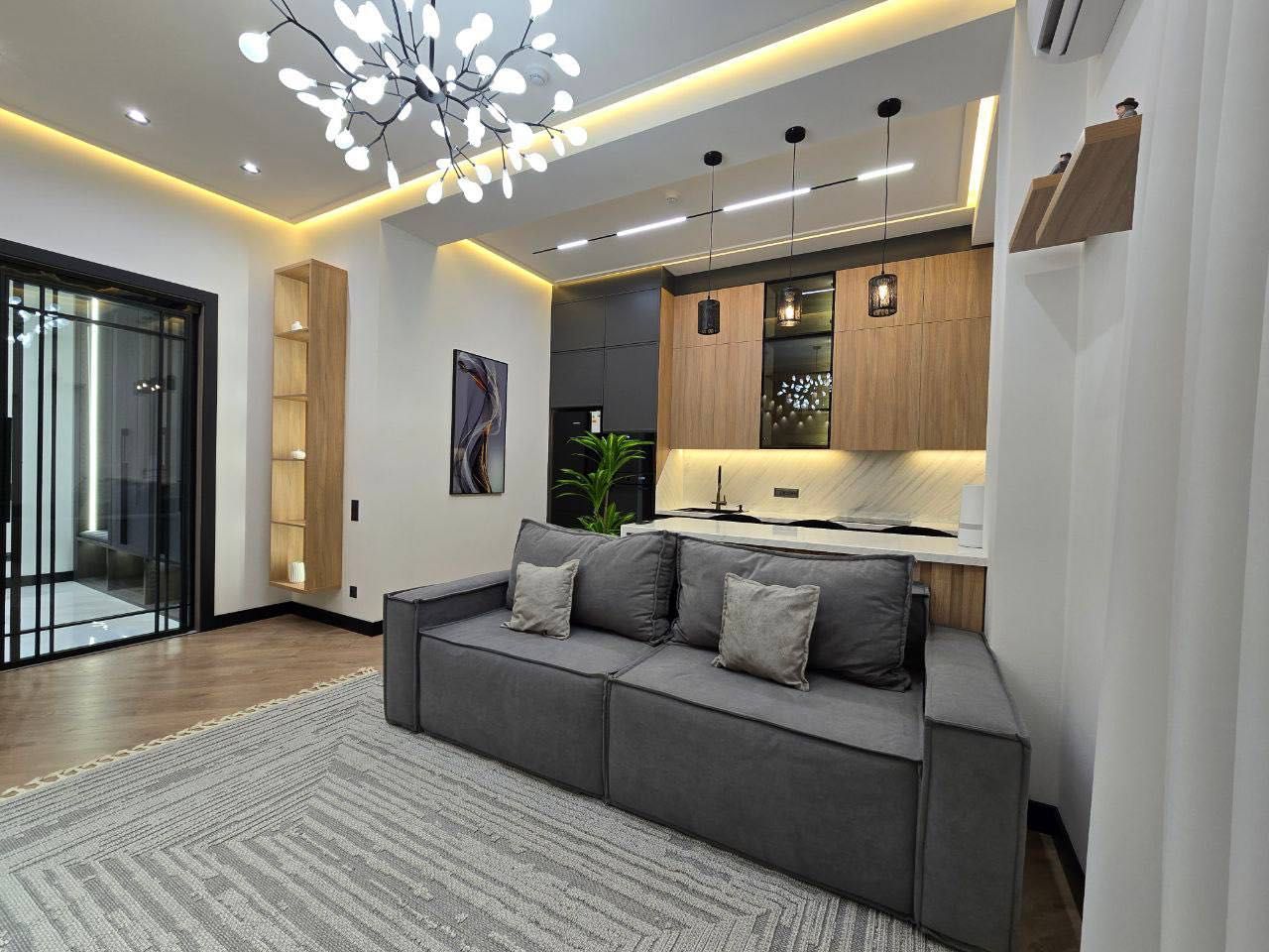 Skyline Продается 2 комнатная квартира ремонт Пос-во России Мирабад