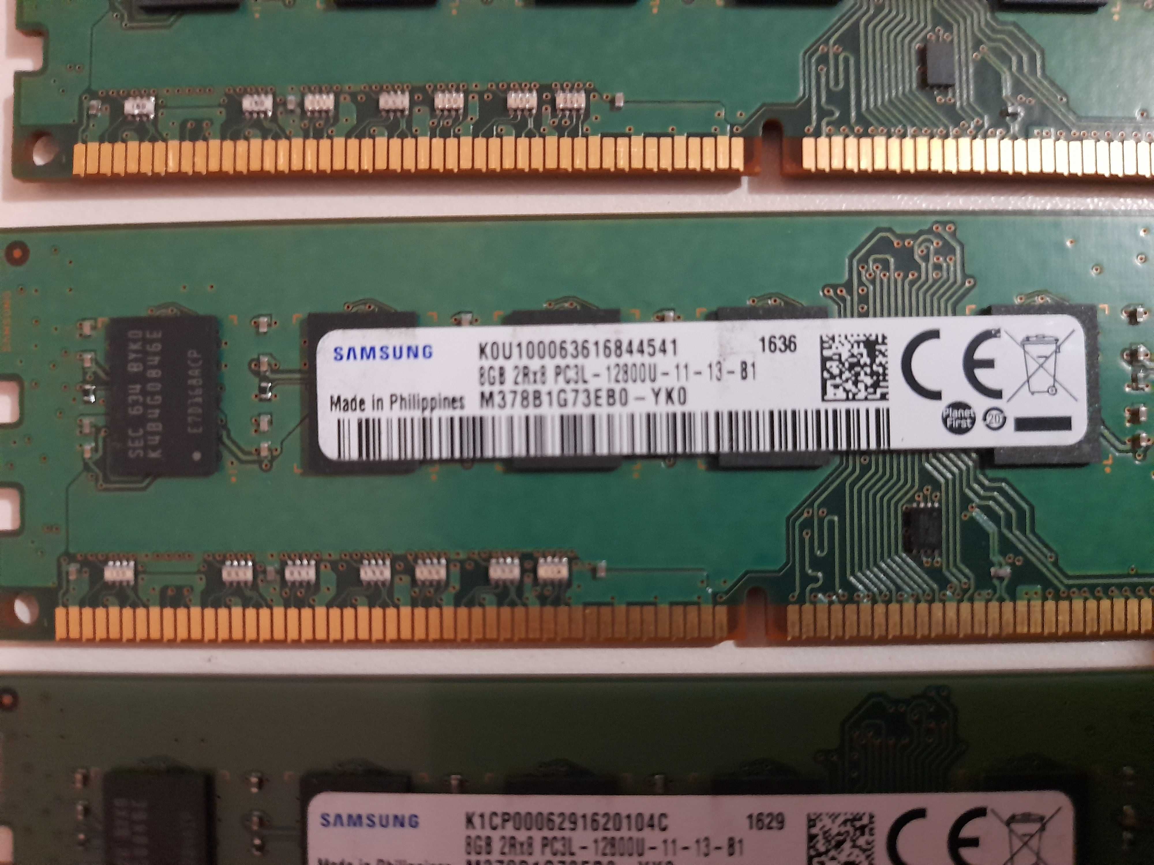 Memorii PC 8 GB DDR3 PC3 PC3L 12800, 1600 MHz  Samsung 8GB DDR3