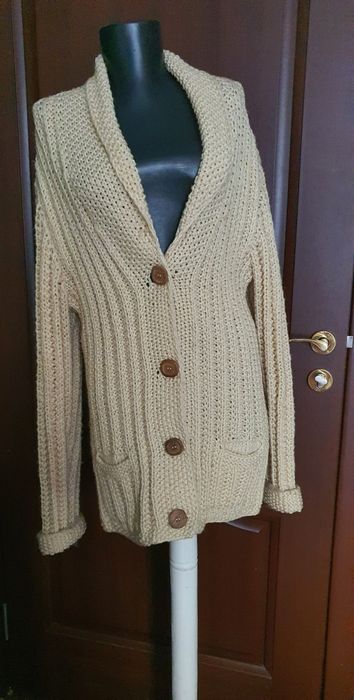 Cardigan lung din lana