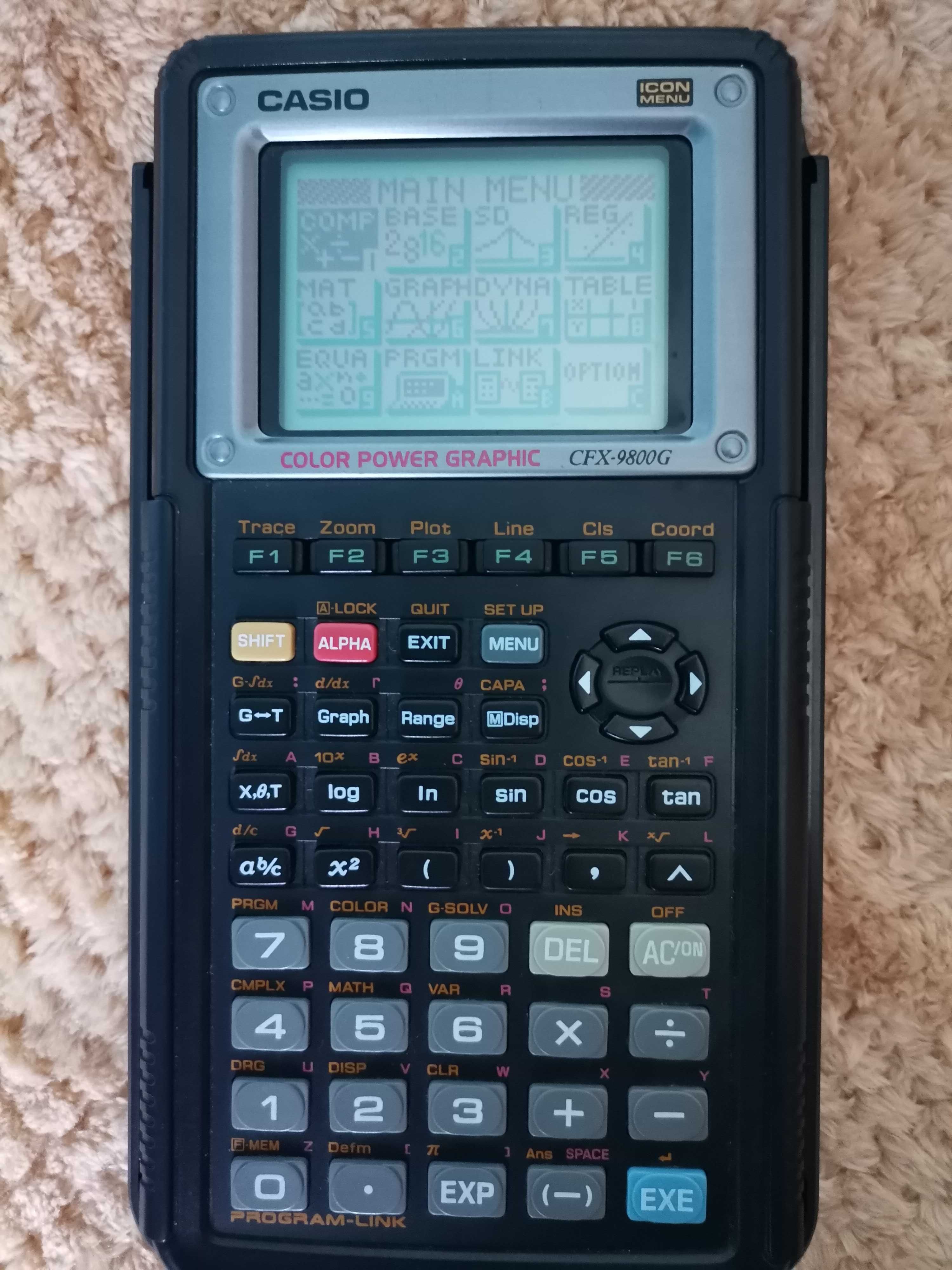 Calculator Casio CFX-9800G Color Power Graphic/Icon Meniu