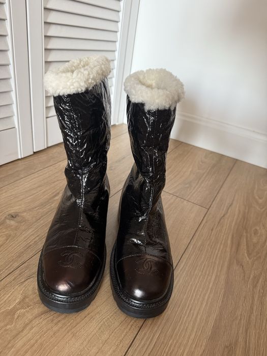 Cizme imblanite Chanel marimea 37
