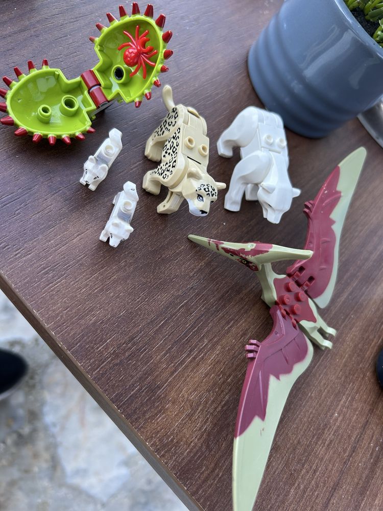 Lego животни и месоядно растение, леопард, перодактил, полярна мечка
