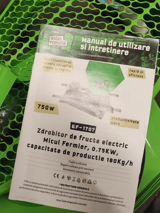 Zdrobitor de fructe electric