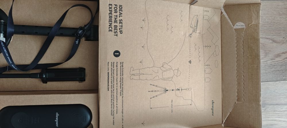 Kit sonar navomodel Deeper Chirp 2+, Range Extender , brat  atasare